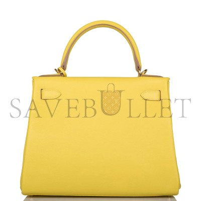 HERMES KELLY 28 LIME EVERCOLOR GOLD HARDWARE (28*22*10cm) HERMES KELLY 28 LIME EVERCOLOR GOLD HARDWARE (28*22*10cm)